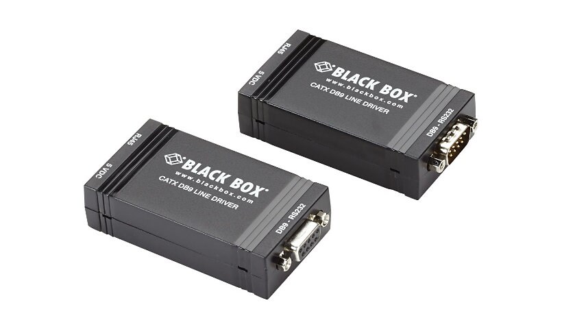 Black Box CAT5 Line Driver DB9 - serial port extender - RS-232