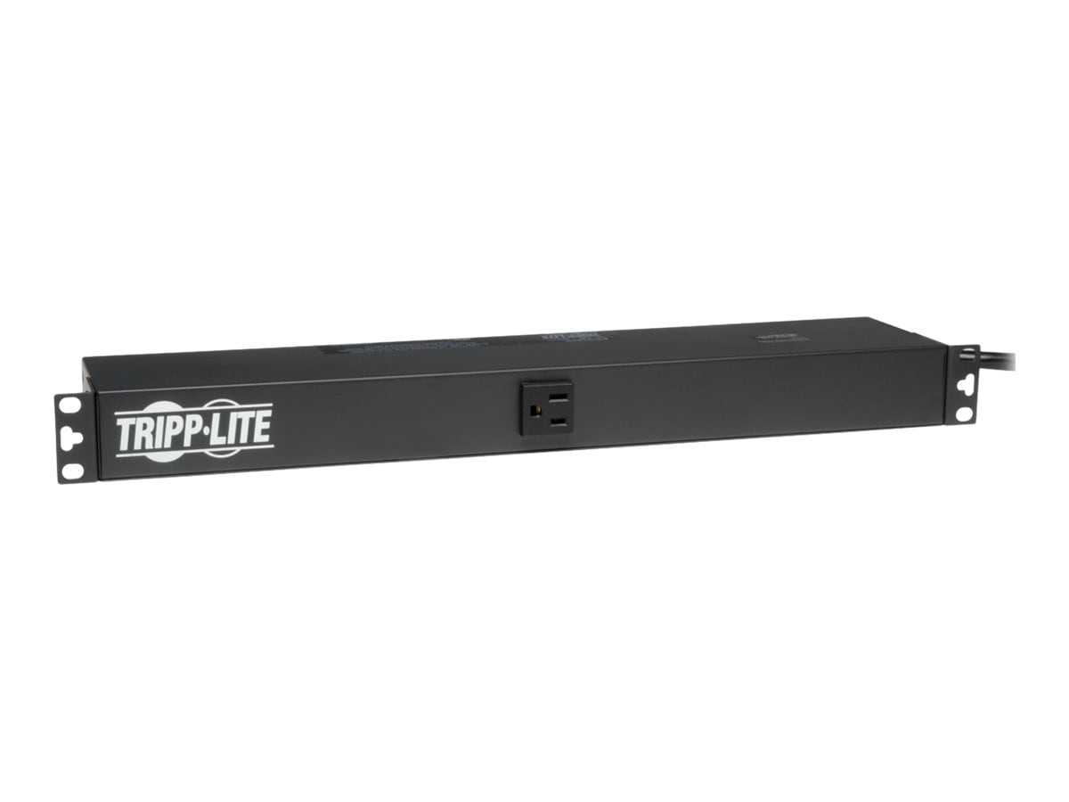 Tripp Lite PDU Basic 120V 15A 5-15R 13 Outlet 5-15P Horizontal 1URM