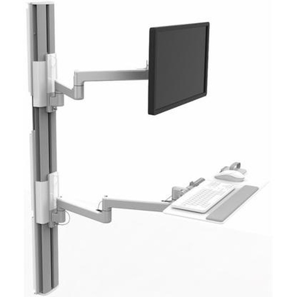 Humanscale ViewPoint Technology Wall Station V/Flex - mounting kit - for LCD display / keyboard / mouse