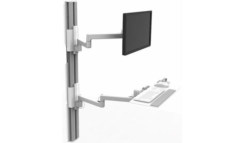 Humanscale ViewPoint Technology Wall Station V/Flex - mounting kit - for LCD display / keyboard / mouse