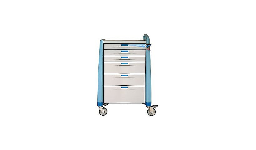 Capsa Healthcare Avalo 10 High LCD Medication Cart with Full Drawer