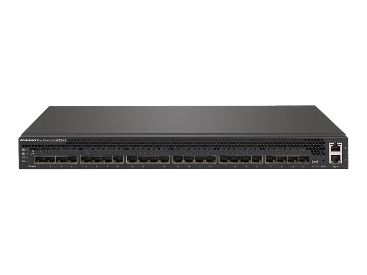 Lenovo RackSwitch G8124E - switch - 24 ports - managed - rack-mountable