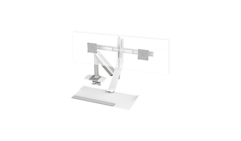 Humanscale QuickStand Lite - mounting kit - for 2 LCD displays / keyboard -