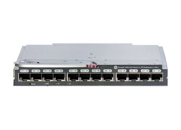 Brocade 16Gb/28 SAN Switch for HP BladeSystem c-Class - switch - 28 ports - managed - plug-in module
