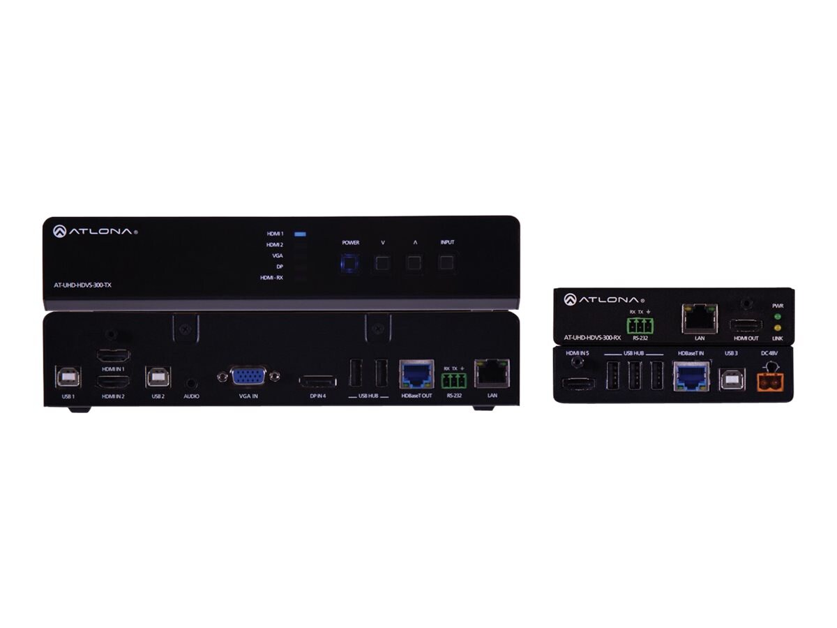 Atlona AT-UHD-HDVS-300-KIT, Transmitter & Receiver Units - video/audio/USB/