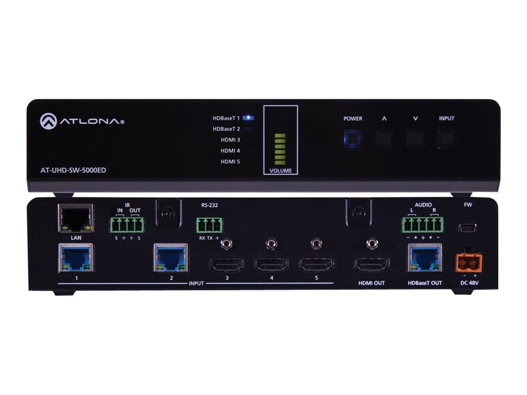 Atlona AT-UHD-SW-5000ED - video/audio switch - 5 ports - rack-mountable