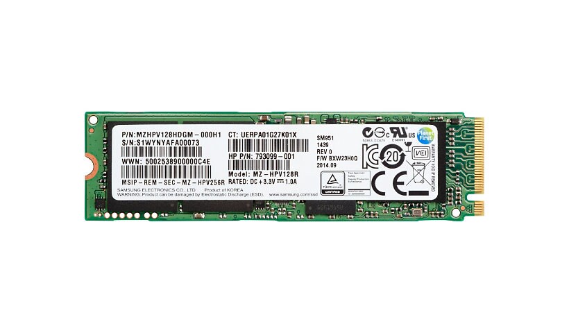 HP - solid state drive - 256 GB - PCI Express 3.0 x4 (NVMe)