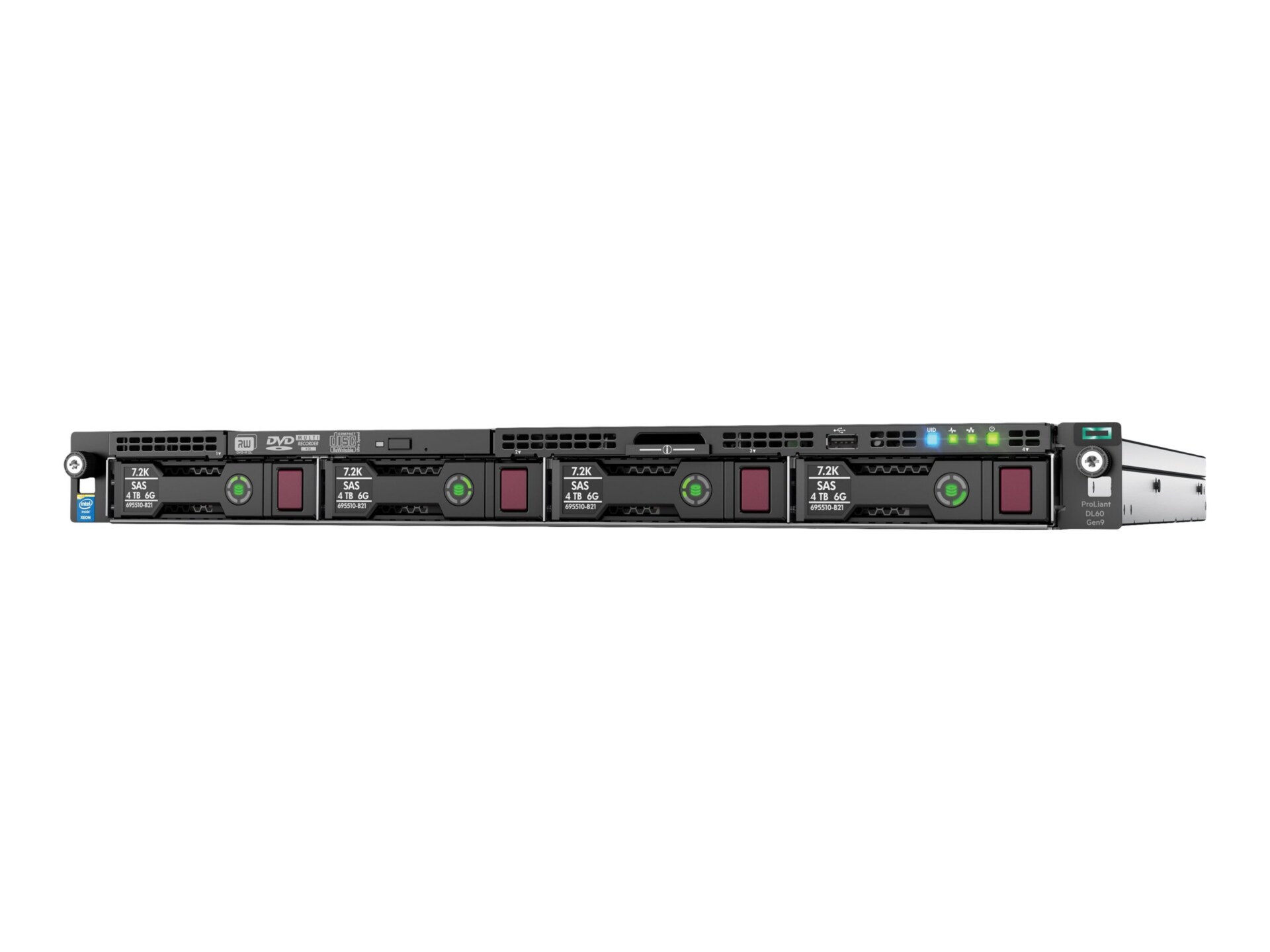 HPE ProLiant DL60 Gen9 - rack-mountable - Xeon E5-2620V4 2.1 GHz - 8 GB