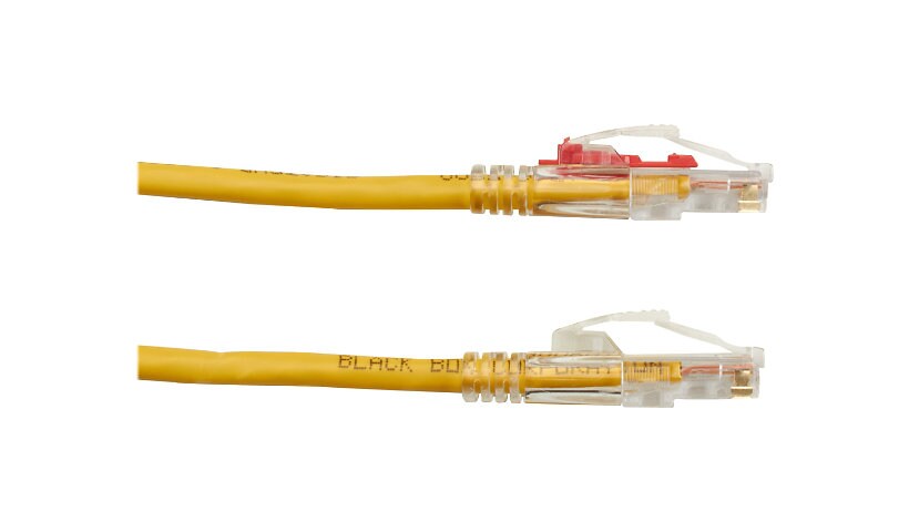 Black Box 5ft Yellow Cat5 Cat5e 350Mhz UTP Patch Cable Optional Locking 5'