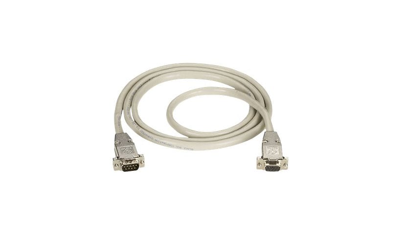 Black Box - serial extension cable - DB-9 to DB-9 - 25 ft