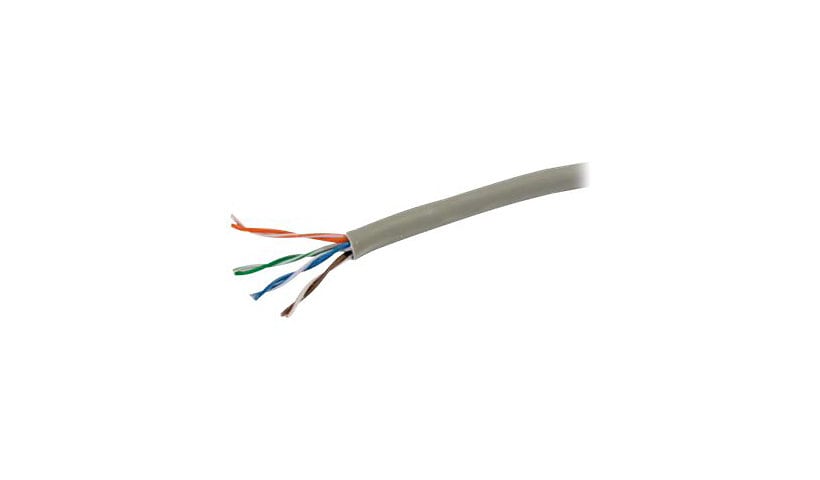 C2G 500ft Cat6 Bulk Unshielded (UTP) Ethernet Cable with Solid Conductors - Riser CMP Rated - Gray