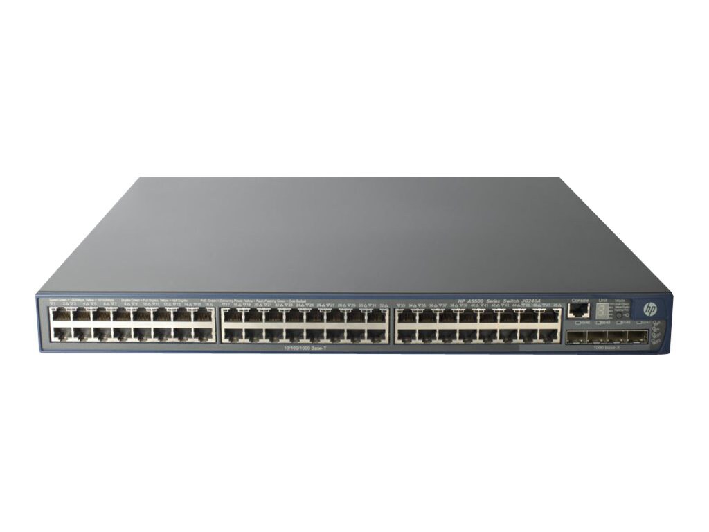 HPE 5500-48G-PoE+ EI Switch with 2 Interface Slots - switch - 48 ports - managed - rack-mountable
