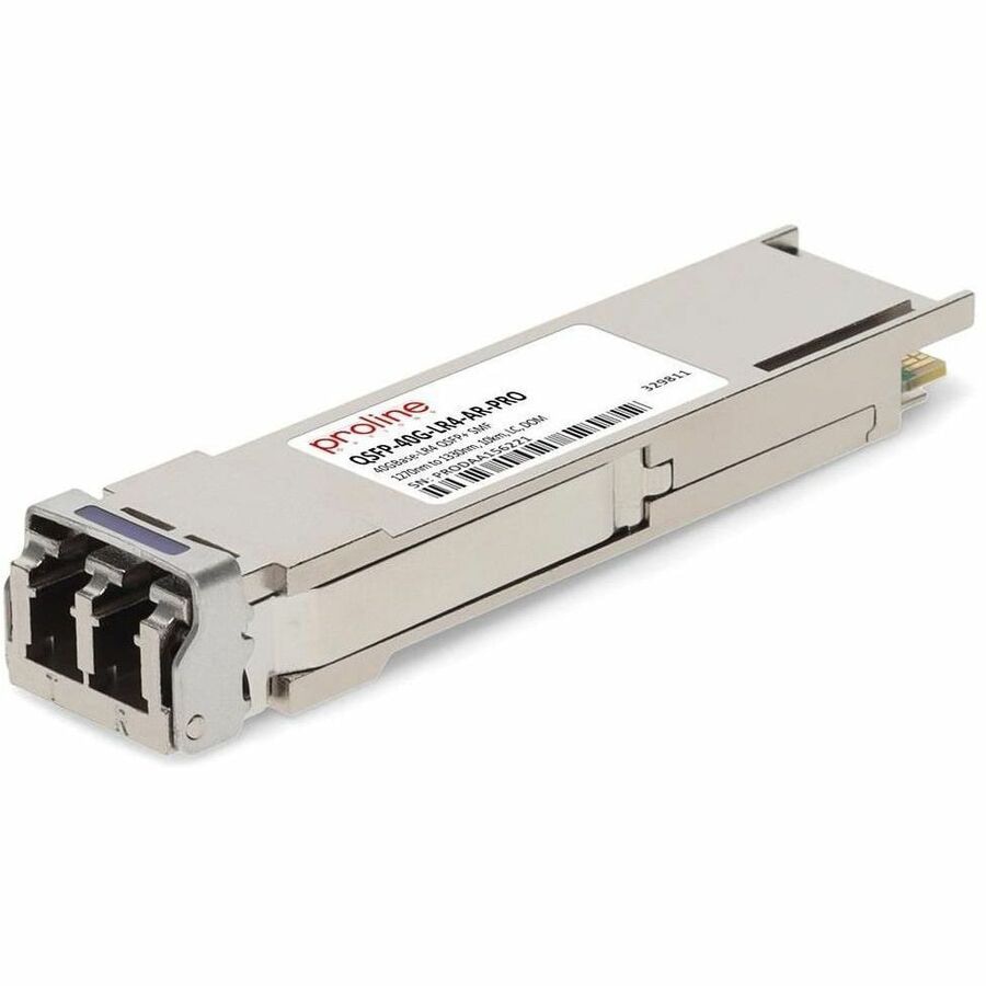 Proline Arista Networks® QSFP-40G-LR4 Compatible TAA 40GBase-LR4 QSFP+ Transceiver (SMF, 1270nm to 1330nm, 10km, LC,