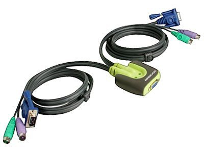 IOGEAR 2PT PS/2 KVM SWITCH W/6FT CAB