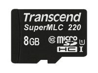 Transcend Industrial Temp microSDHC220I - flash memory card - 8 GB - microSDHC