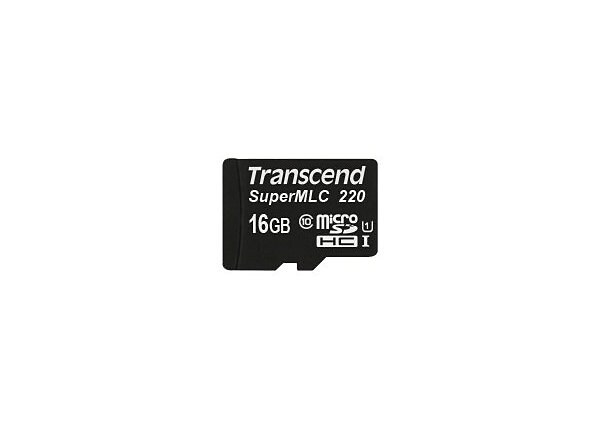 Transcend Industrial Temp microSDHC220I - flash memory card - 16 GB - microSDHC