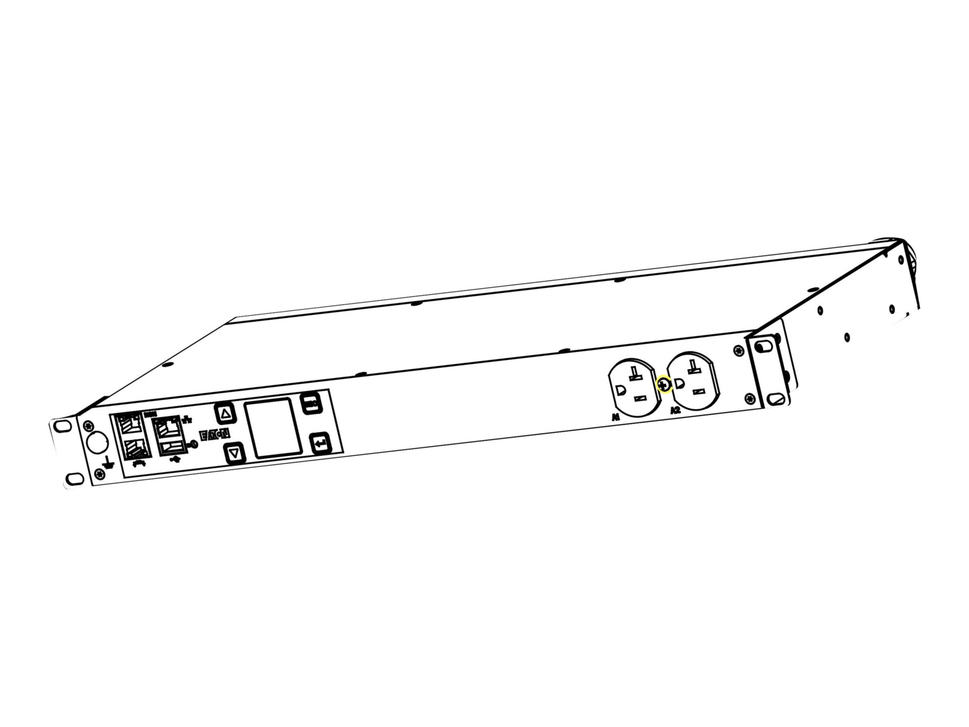 Eaton Metered Input Rack PDU 1.92 kW max 120V 16A 1U 5-20P Single-Phase PDU