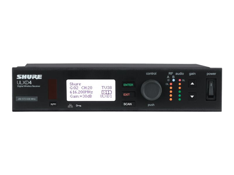 Shure ULX-D Digital Wireless System ULXD4 - receiver for wireless microphone