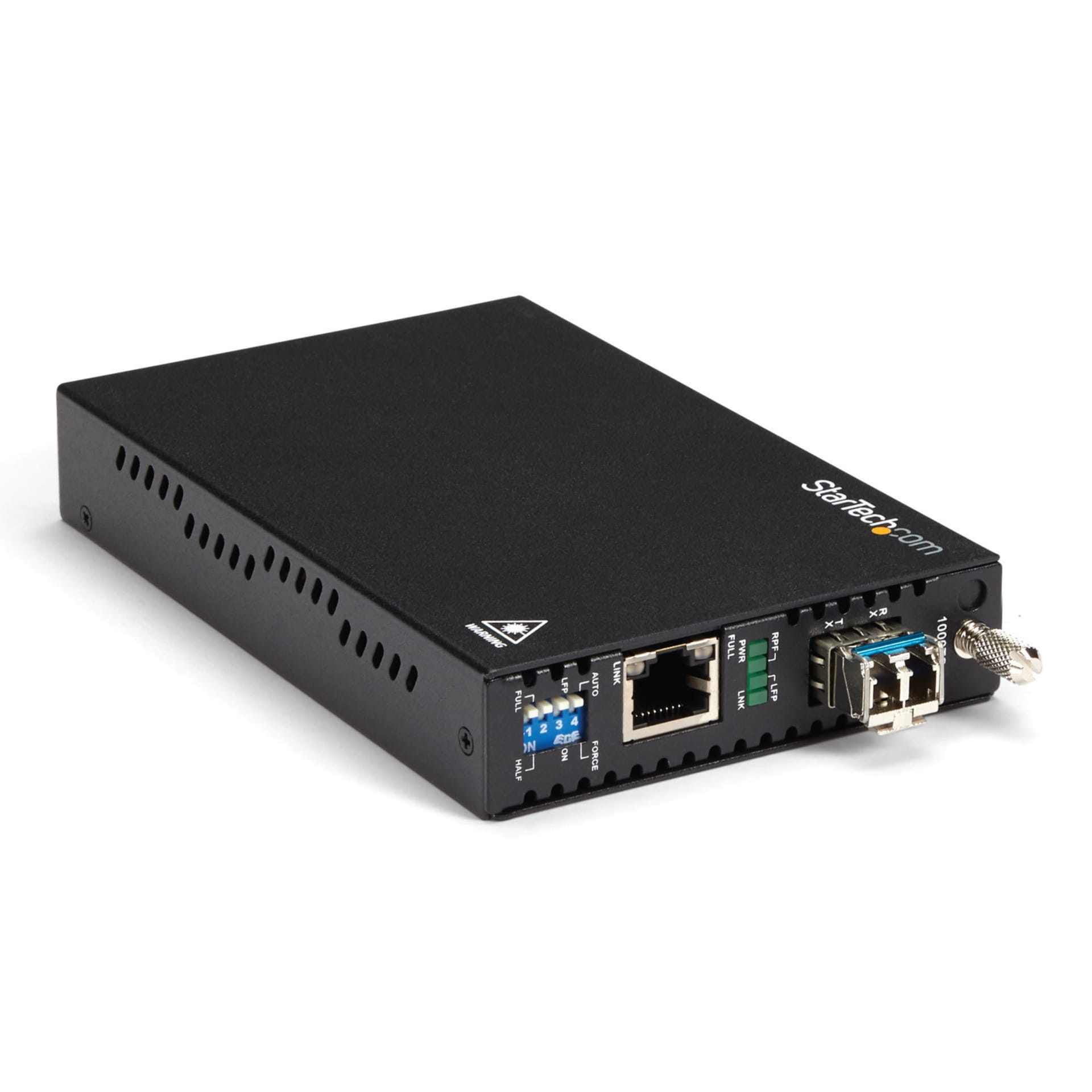 StarTech.com Gigabit Ethernet Copper-to-Fiber Media Converter, SM LC, 10 km