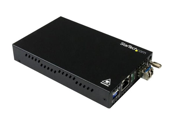 StarTech.com Gigabit Ethernet Copper-to-Fiber Media Converter - SM LC 10 km