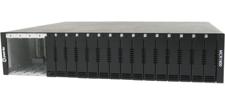 Perle MCR1900-DC 19-Slot Chassis for Media Converter Module