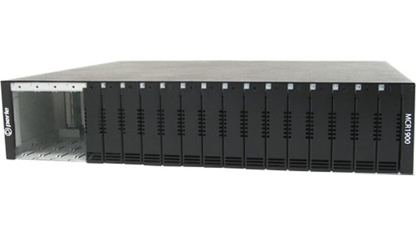 Perle MCR1900-DC 19-Slot Chassis for Media Converter Module