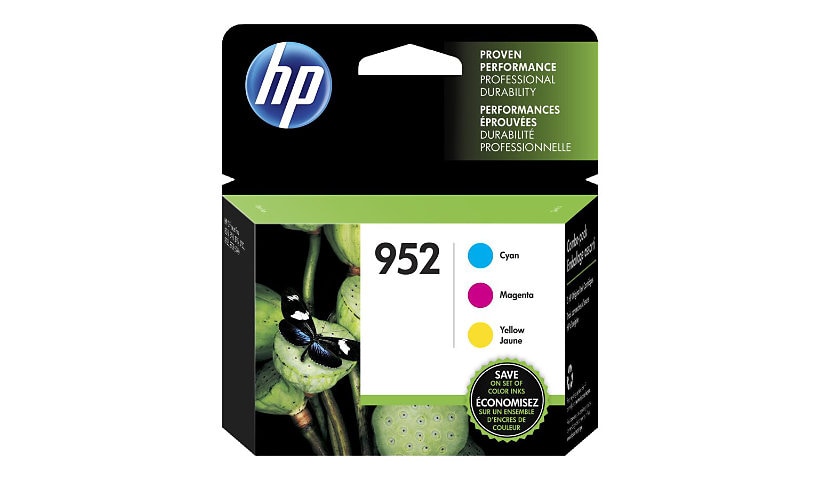 HP 952 - 3-pack - yellow, cyan, magenta - original - ink cartridge