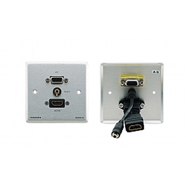 Kramer 15P HD 3.5mm Audio & HDMI Passive Wall Plate - White