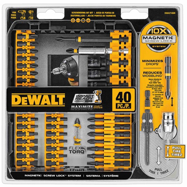 Dewalt 40 Piece Impact Ready Screwdriving Set