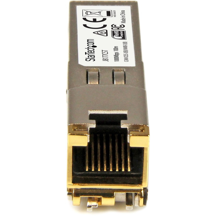 Thumbnail 5 of 6 for StarTech.com HPE J8177C Compatible SFP Module - 1000BASE-T - 1GE Gigabit Ethernet SFP SFP to RJ45 Cat6/Cat5e - 100m