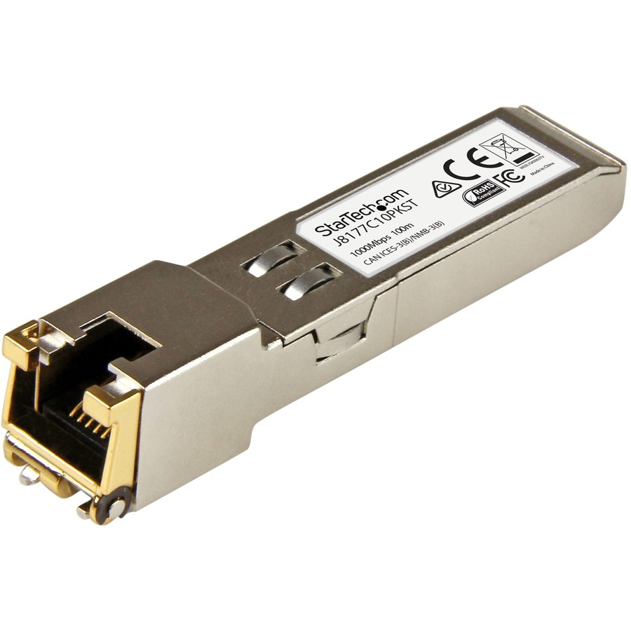 StarTech.com 10 pack HPE J8177C Compatible SFP Module - 1000BASE-T - 1GE Gi