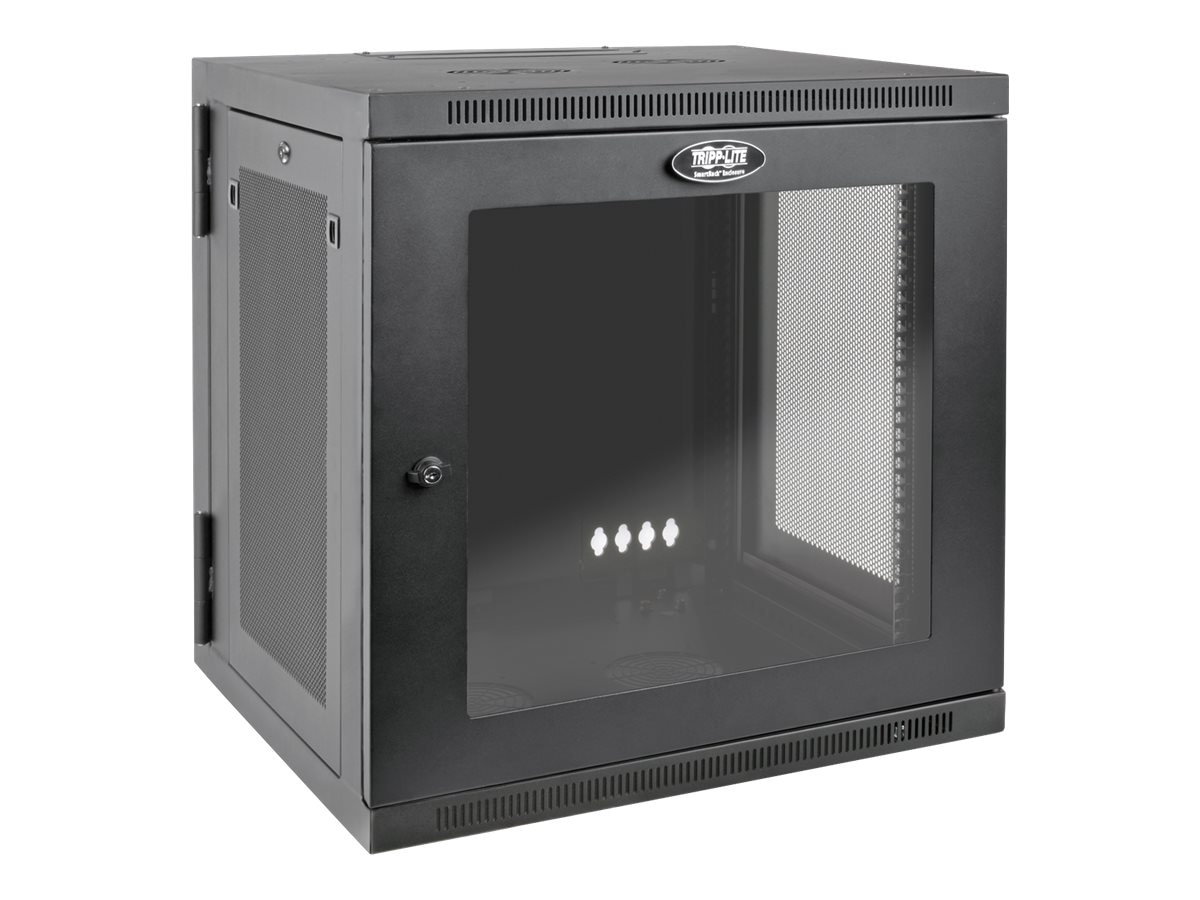 Tripp Lite 12U Wall Mount Rack Enclosure Cabinet Hinged Deep Acrylic Window