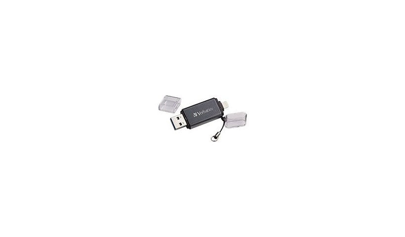Verbatim Store 'n' Go Dual USB Flash Drive for Lightning Devices - USB flash drive - 64 GB