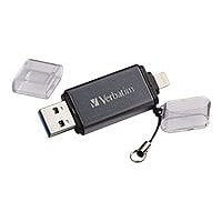 Verbatim Store 'n' Go Dual USB Flash Drive for Lightning Devices - USB flash drive - 64 GB