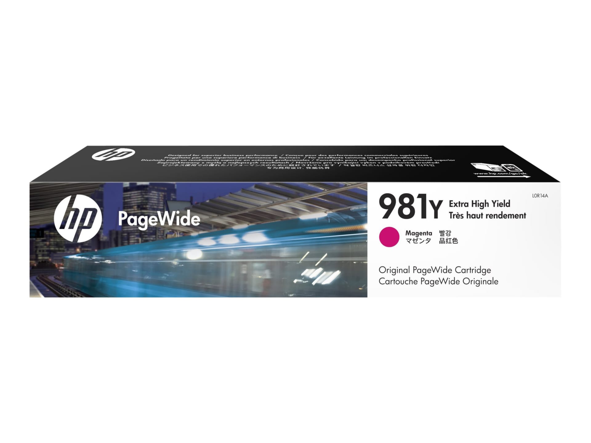 HP 981Y (L0R14A) Original Extra High Yield Page Wide Ink Cartridge - Magenta - 1 Each