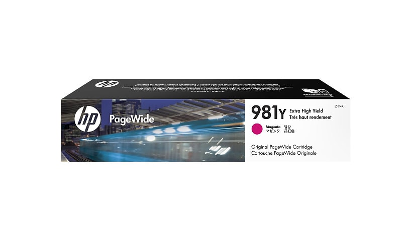 HP 981Y (L0R14A) Original Extra High Yield Page Wide Ink Cartridge - Magenta - 1 Each