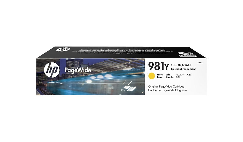 HP 981Y (L0R15A) Original Extra High Yield Page Wide Ink Cartridge - Yellow - 1 Each