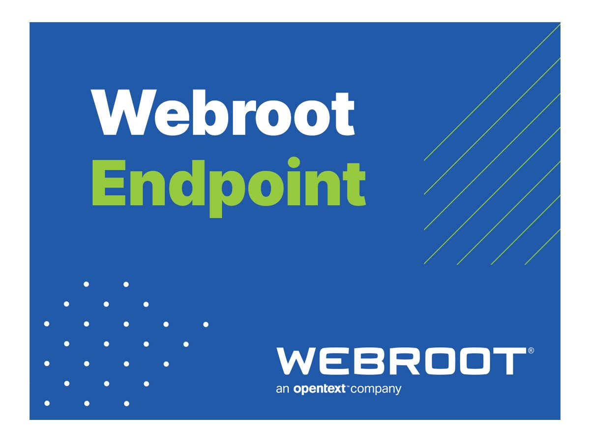 Webroot SecureAnywhere Business - Endpoint Protection - subscription license (1 year) - 1 seat - with Global Site