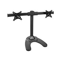 SIIG Dual Monitor Desk Stand stand - for 2 LCD displays - black