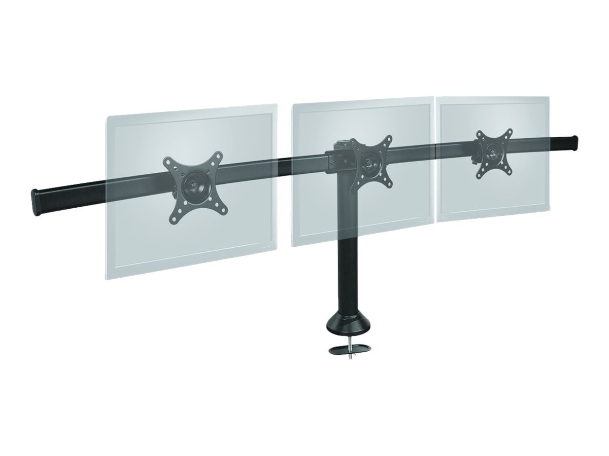 SIIG Triple Monitor Desk Stand mounting kit - for 3 LCD displays - black