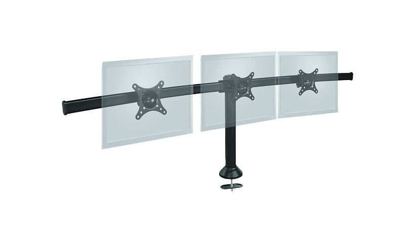 SIIG Triple Monitor Desk Stand mounting kit - for 3 LCD displays - black