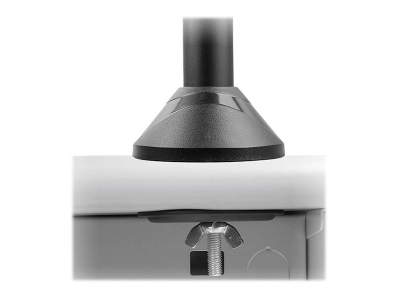 Thumbnail 3 of 6 for SIIG Triple Monitor Desk Stand mounting kit - for 3 LCD displays - black