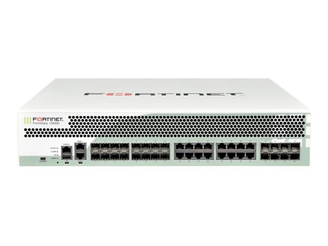 Fortinet FortiGate 1500D - security appliance - with 1 year FortiCare 24x7 Enterprise Bundle
