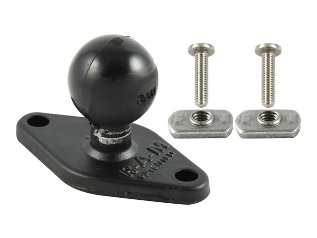 RAM 2.43" x 1.31" Diamond Base with 1" Ball & Hardware for Flat Panels - mounting component