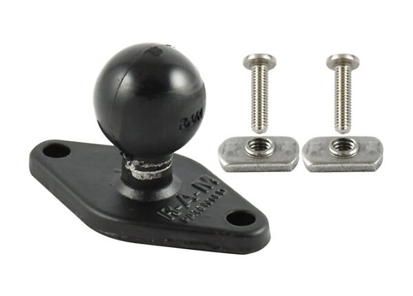 RAM 2.43" x 1.31" Diamond Base with 1" Ball & Hardware for Flat Panels - mounting component