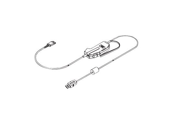 Plantronics SHS 2626-01 - PTT (push-to-talk) headset adapter