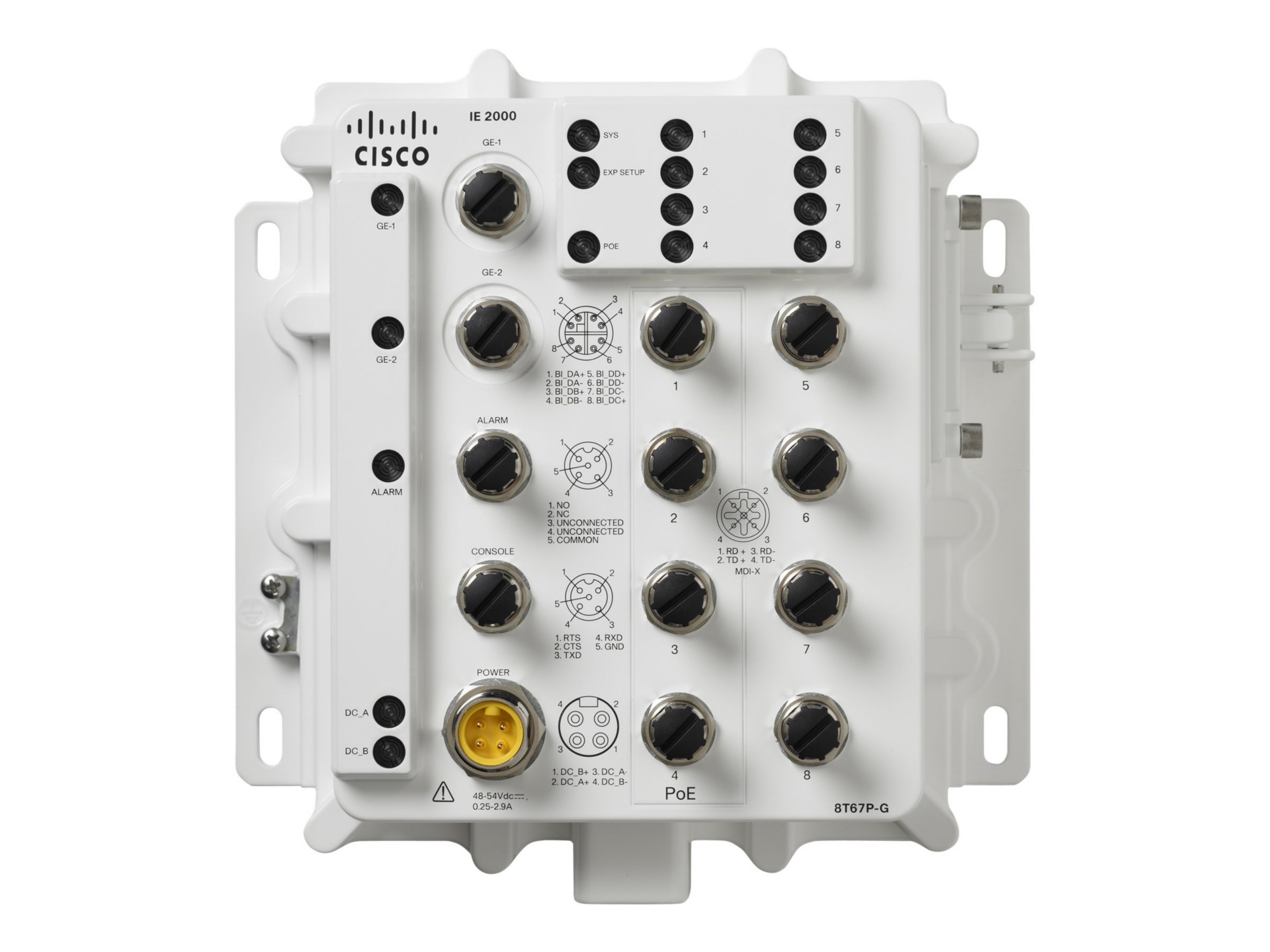 Cisco Industrial Ethernet 2000 IP67 Series - switch - 8 ports - managed