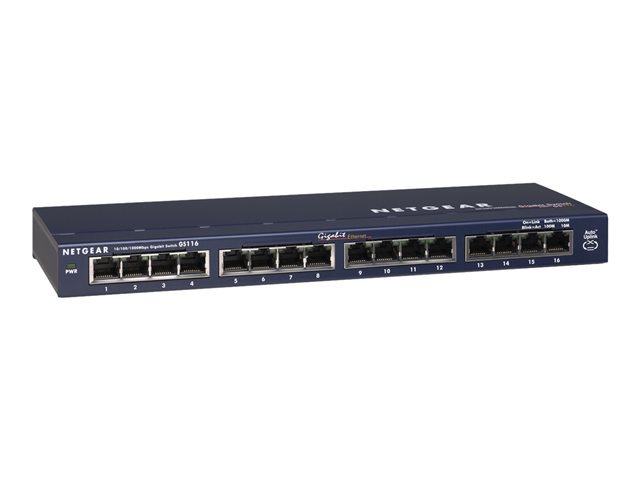 NETGEAR ProSAFE GS116 - switch - 16 ports