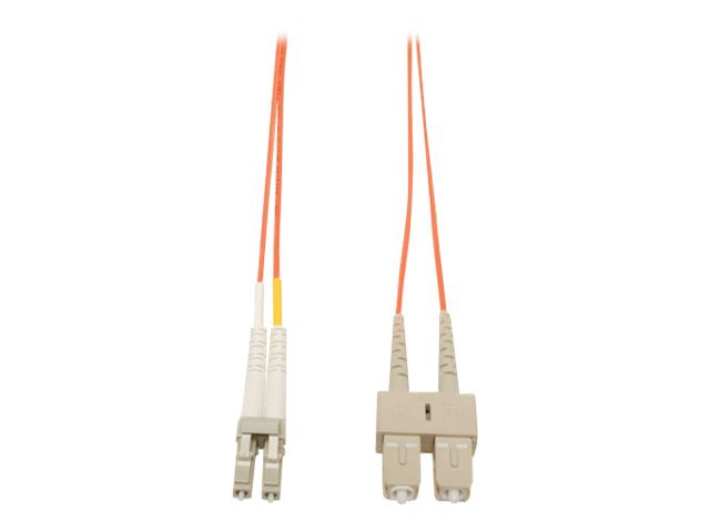 Tripp Lite 3M Duplex Multimode Fiber 62.5/125 Patch Cable LC/SC 10'