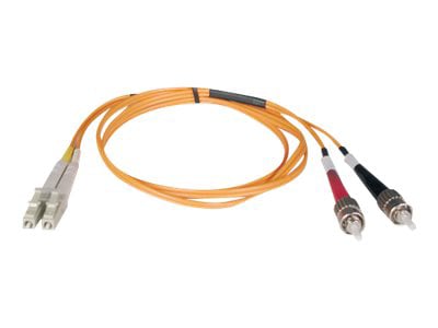 Eaton Tripp Lite Series Duplex Multimode 62.5/125 Fiber Patch Cable (LC/ST), 1M (3 ft.) - patch cable - 1 m